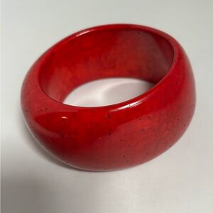 Banana Republic Red Wide Bangle Bracelet